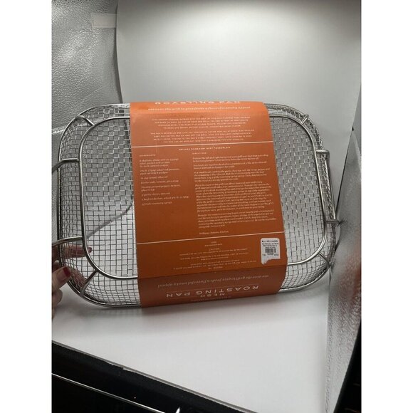 Mesh Roasting Pan Williams Sonoma NEW 17" x 11" - Picture 2 of 4